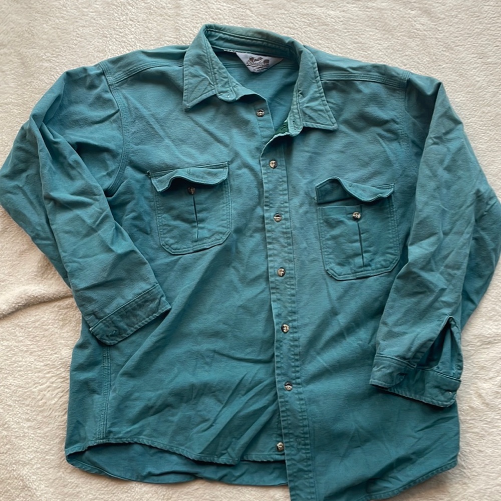 The Sportmans Guide XL Teal Shirt